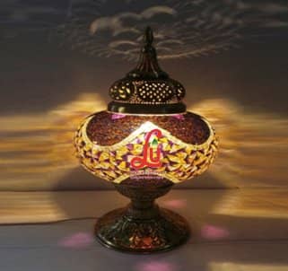 Handmade Brass Metal LED Table Lamps (set of 1)