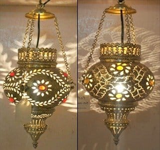 LED Hanging Lights Brass Metal Hand Made (set of 1)